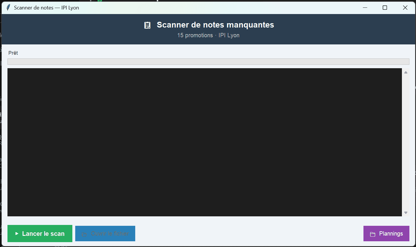 Scanner de Notes Manquantes